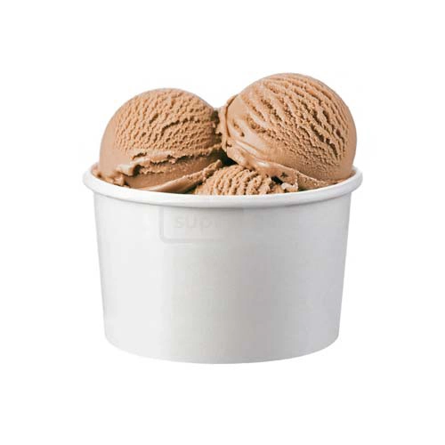 მუყაოს ერთჯერადი ნაყინის ჭიქა 2-ბურთულიანი 235გრ 1*50ც